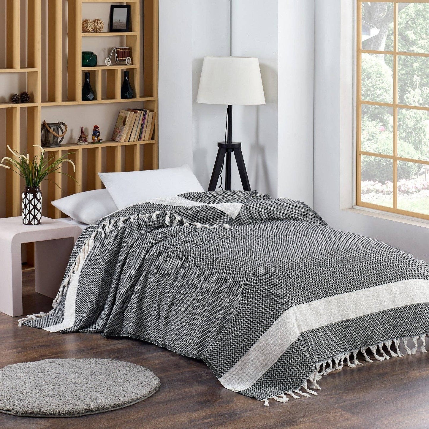 Throw Size Aegean Blanket – Soft & Breathable 100% Turkish Muslin - 7 Colors