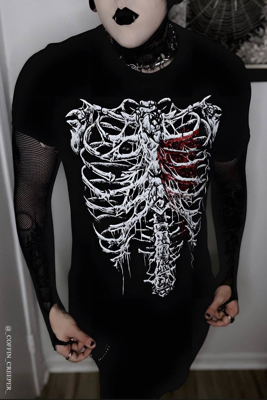 Bleeding Heart Skeleton T-shirt