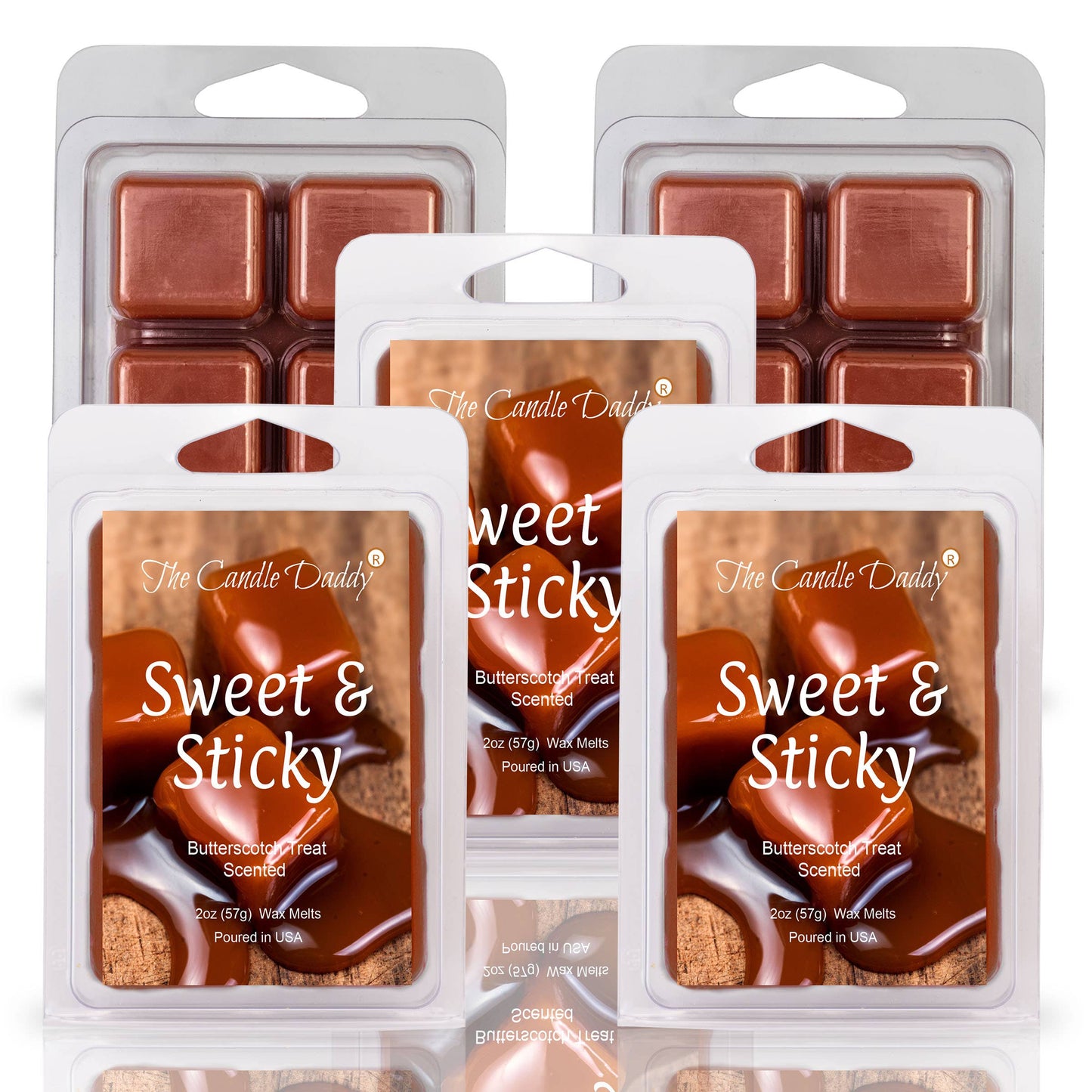 SWEET & STICKY - BUTTERSCOTCH TREAT SCENTED WAX MELT 2OZ