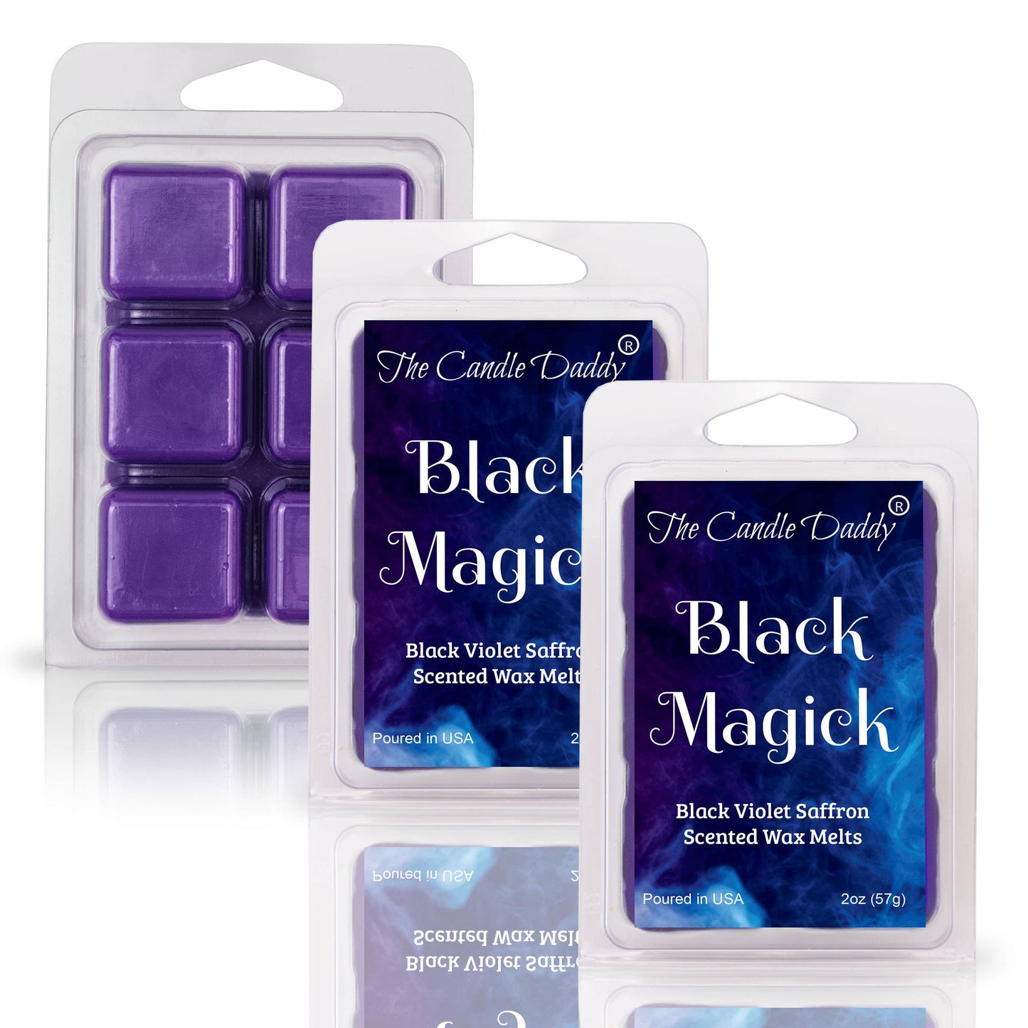 BLACK MAGICK - BLACK VIOLET SAFFRON SCENTED WAX MELT