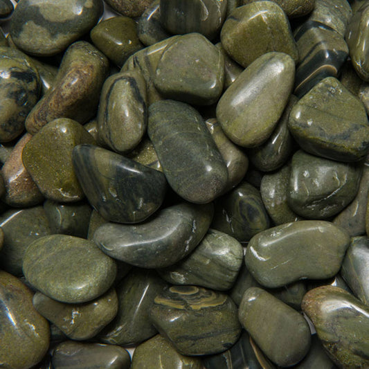 Tumbled Green Jasper - L - A Grade - Brazil