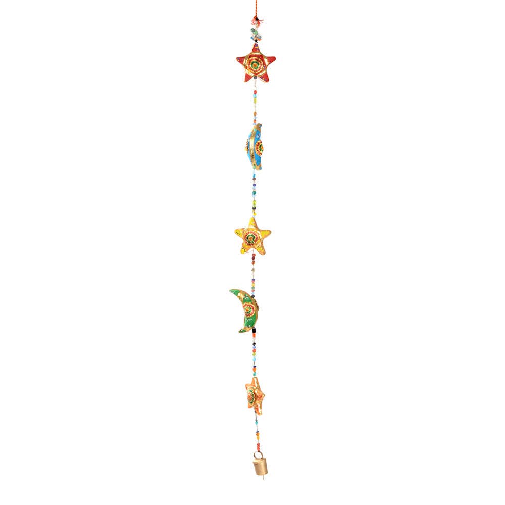 Multi Color String With Moon And Starts