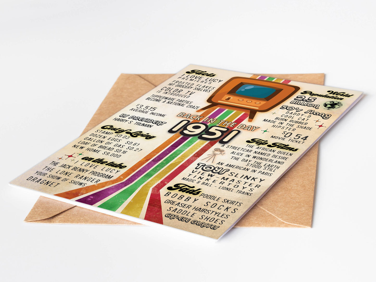 Birthday Cards, Age Birthday Cards | Vintage Nostalgia 75th