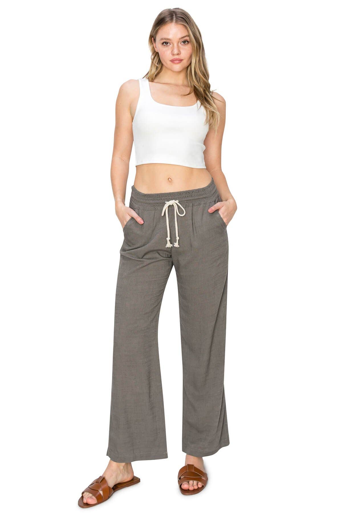 CALI1850 HIGH WAIST LOUNGE BEACH TROUSER (50130JLN260)