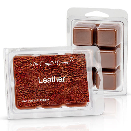 Leather Scented Melt- Maximum Scent Wax Cubes/Melts- 1 Pack