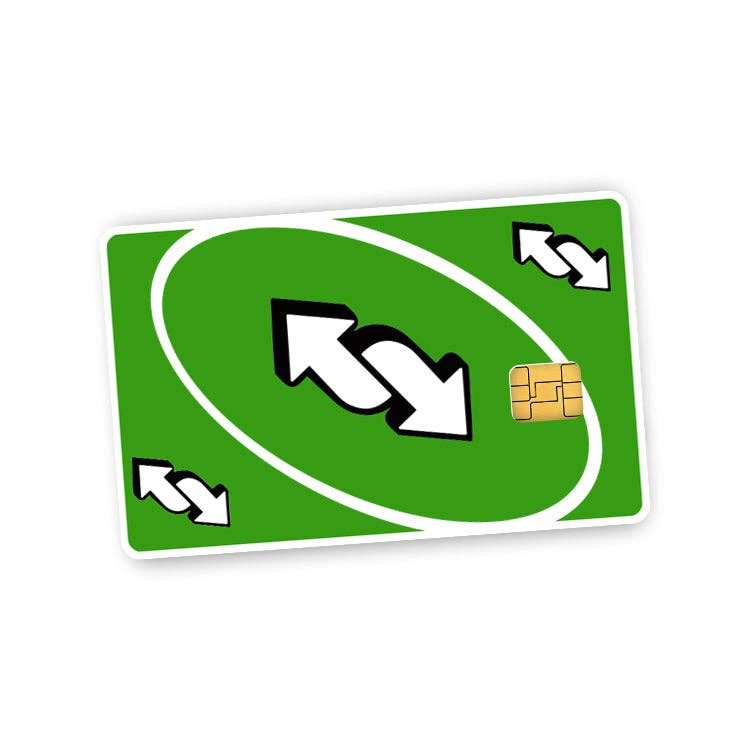 Reverse Credit Card Skin (Decal)