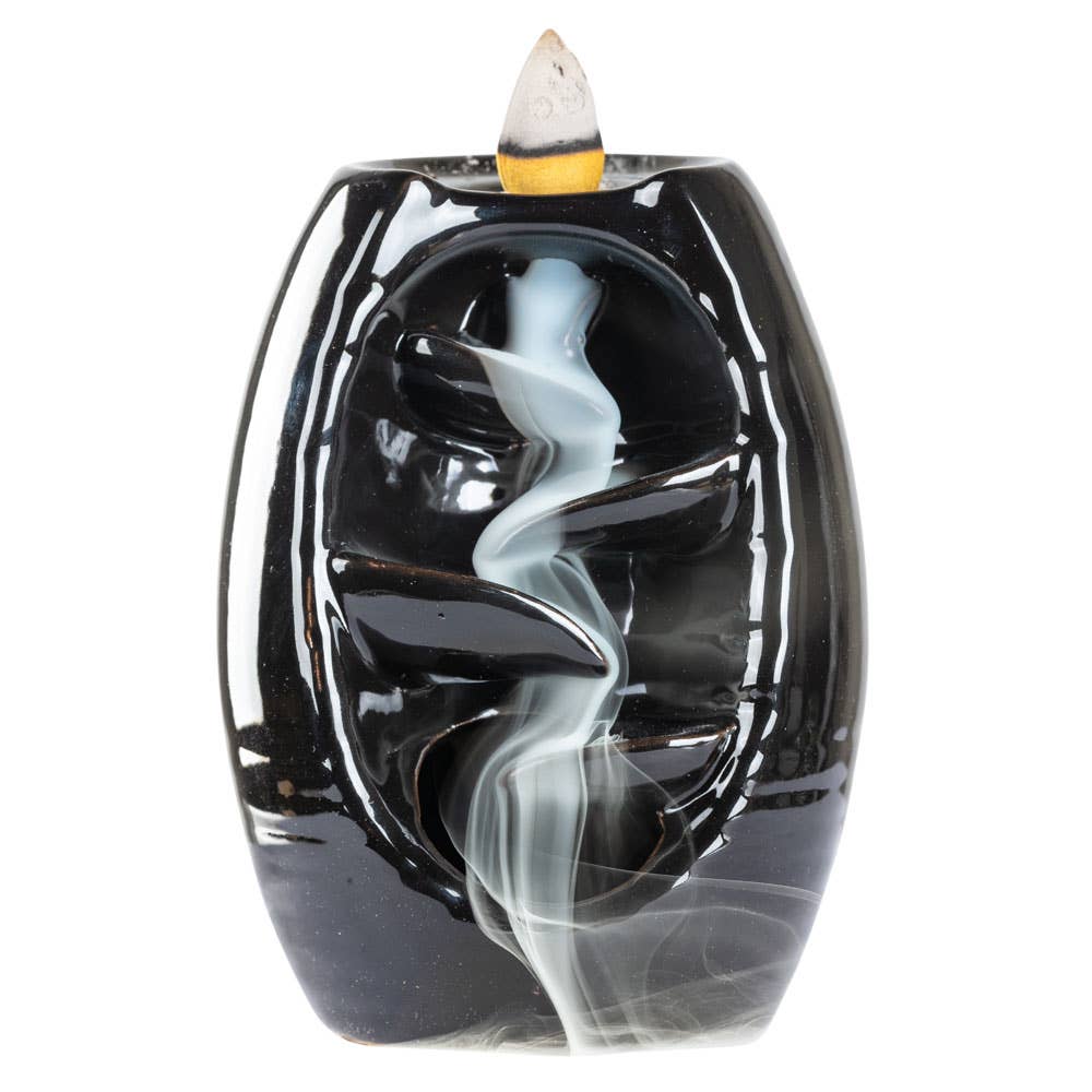 WATERFALL BACKFLOW CONE BURNER/ASSORTED COLORS