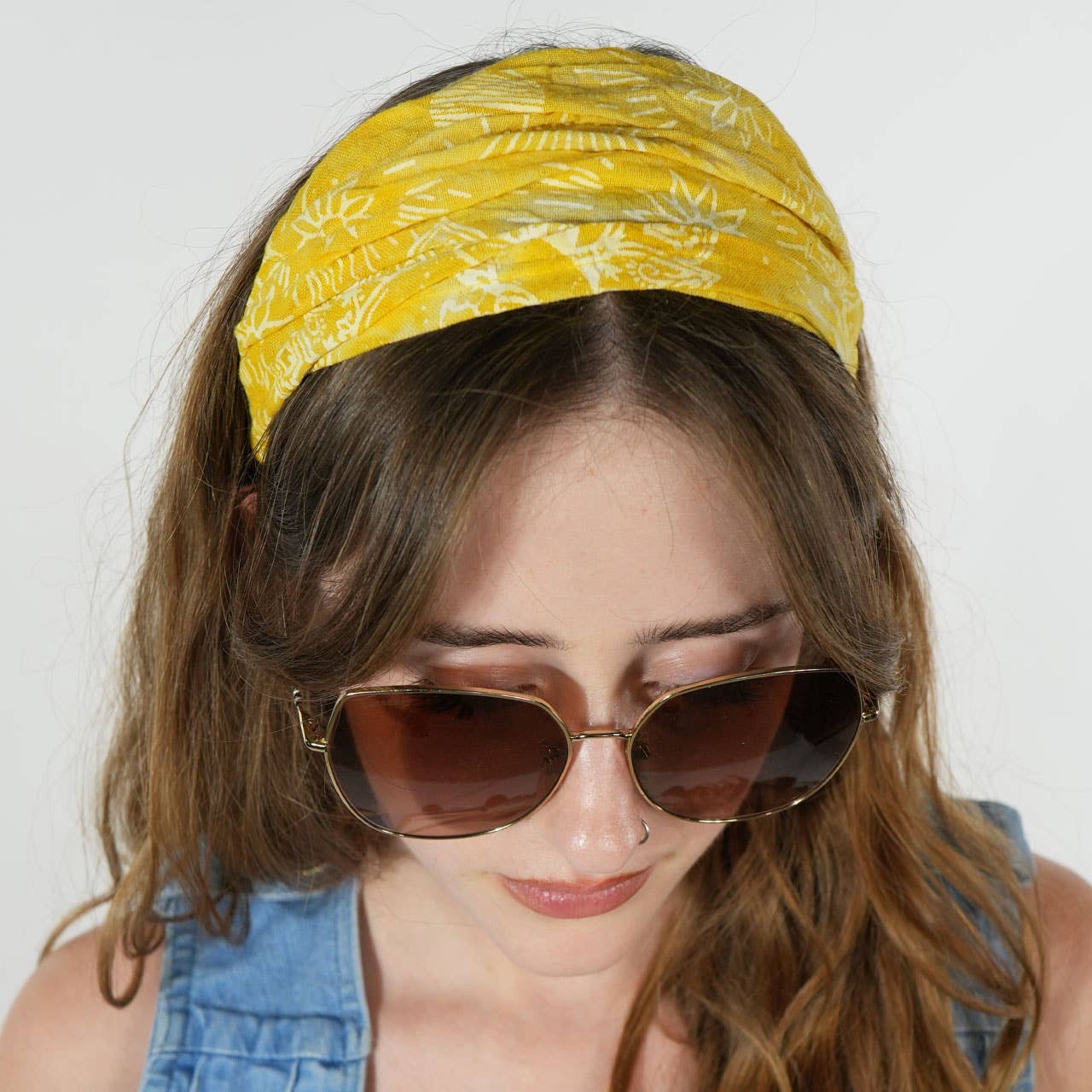 Boho Hippie Celestial Tie Dye Cotton Headband