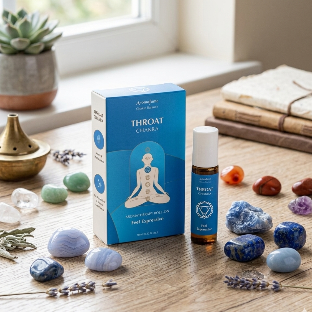 Throat Chakra Roll On | Chakra Fragrance Oil Roll On
