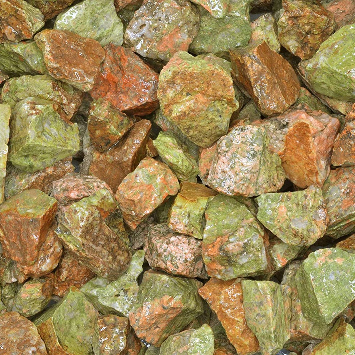 Rough Unakite- India - Raw Natural Stones