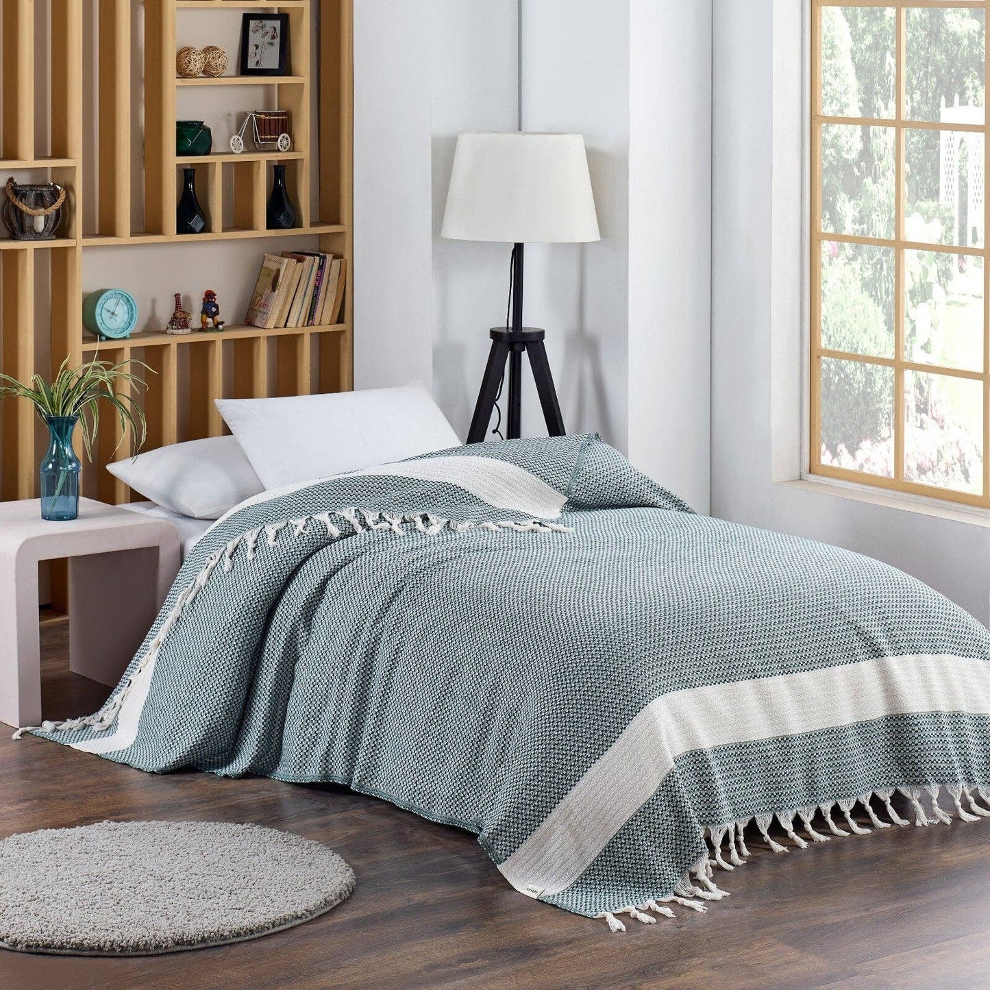 Throw Size Aegean Blanket – Soft & Breathable 100% Turkish Muslin - 7 Colors