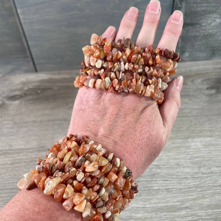 Gemstone Chip Bracelets