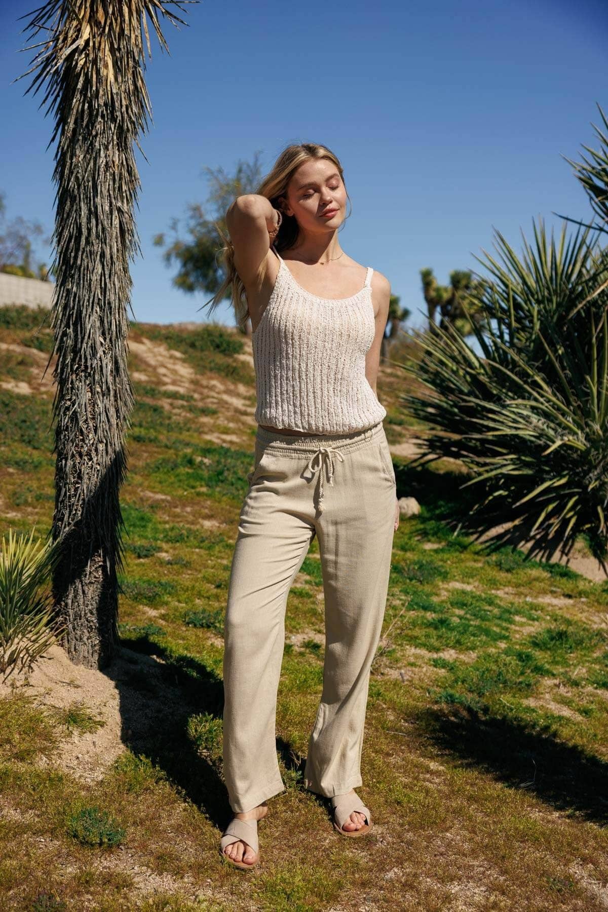 CALI1850 HIGH WAIST LOUNGE BEACH TROUSER (50130JLN260)