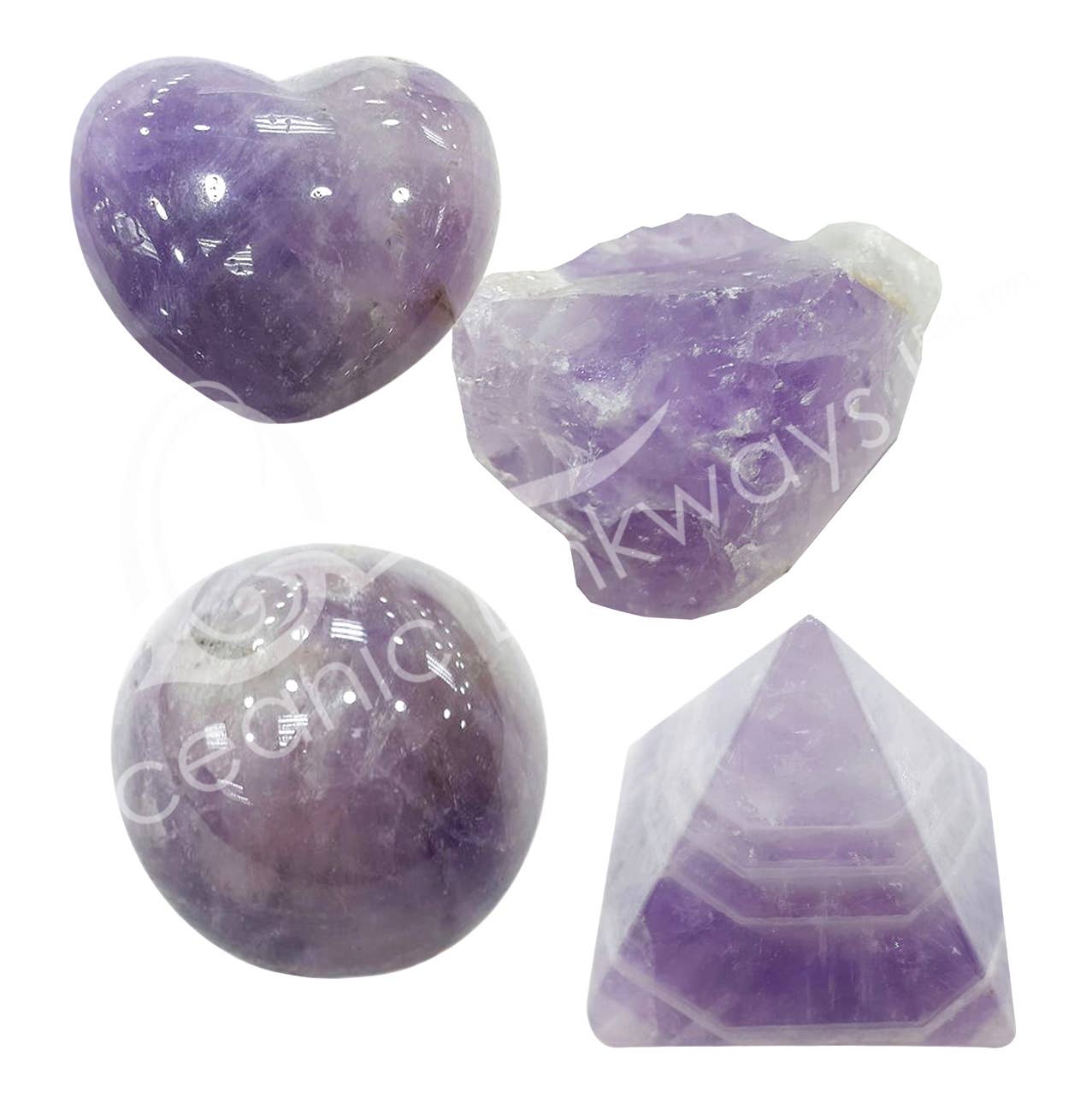 AMETHYST, CHEVRON (SET OF 12) 8.5"L X 6.5"W (SET OF 12)