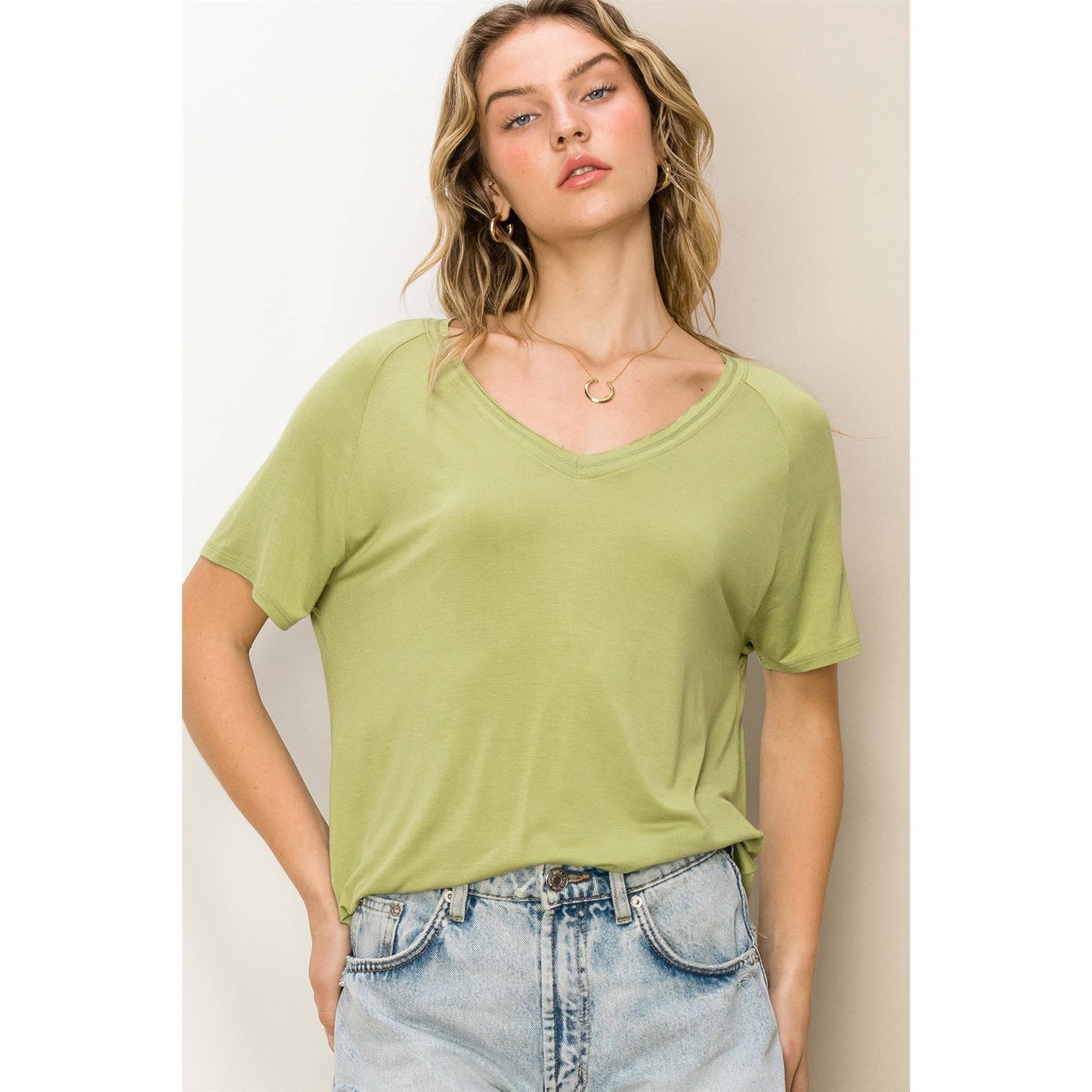 Oversized V-Neck Tee