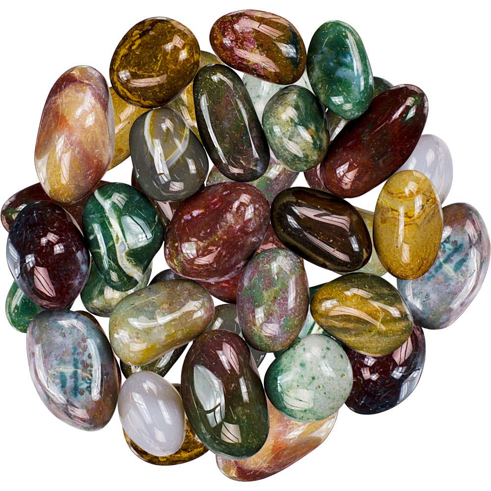 Fancy Jasper Tumbled Stones Tiny