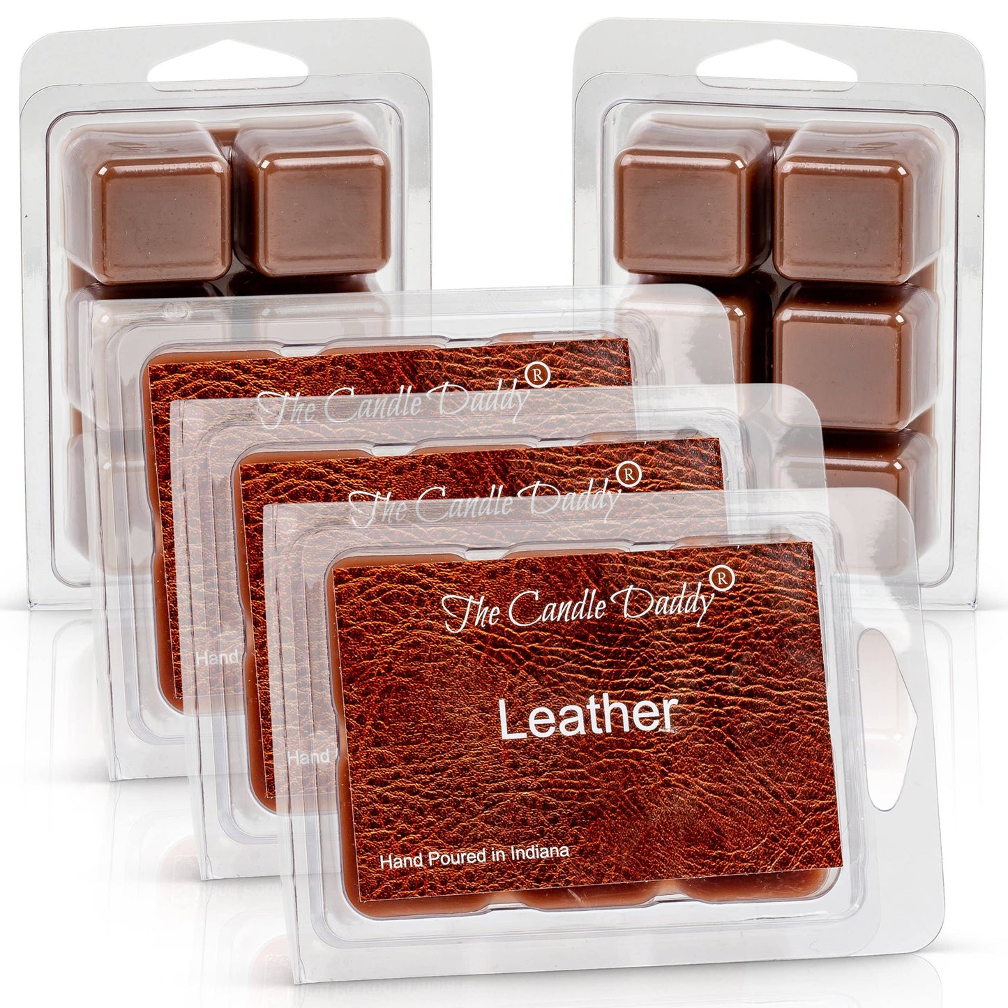 Leather Scented Melt- Maximum Scent Wax Cubes/Melts- 1 Pack