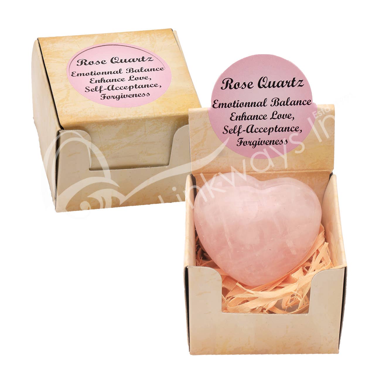 POP UP DISPLAY - ROSE QUARTZ (SET OF 12) 8.5"L X 6.5"W (SET