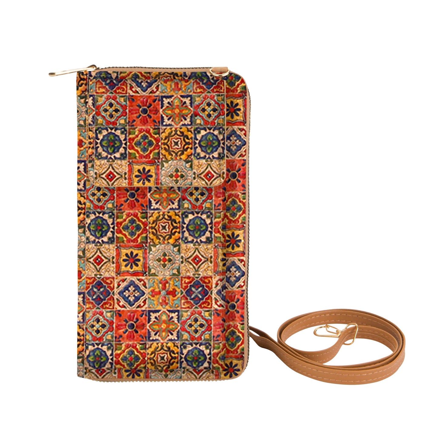 Cellphone Pocket Cork Wallet Crossbody Bag