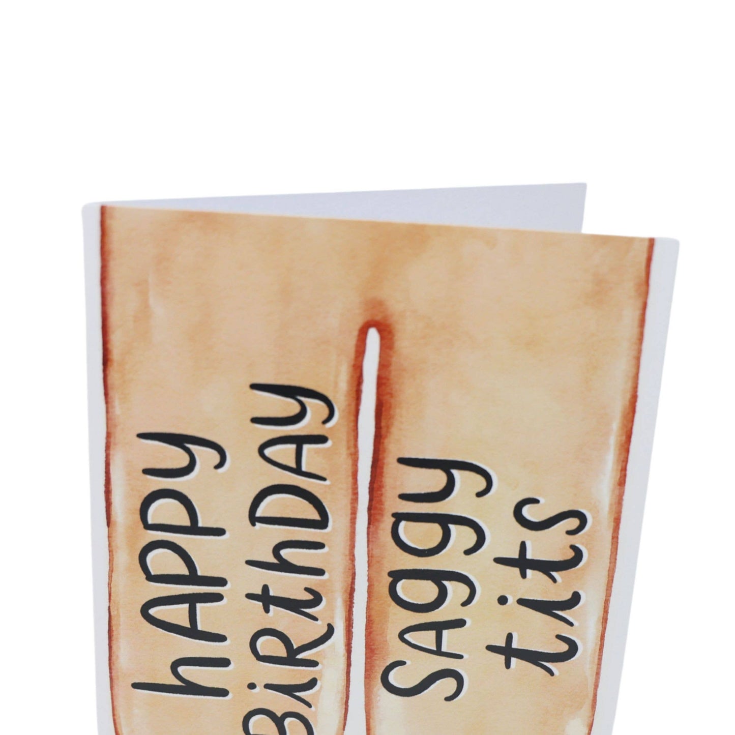 Saggy Tits | Funny Die Cut Birthday Card