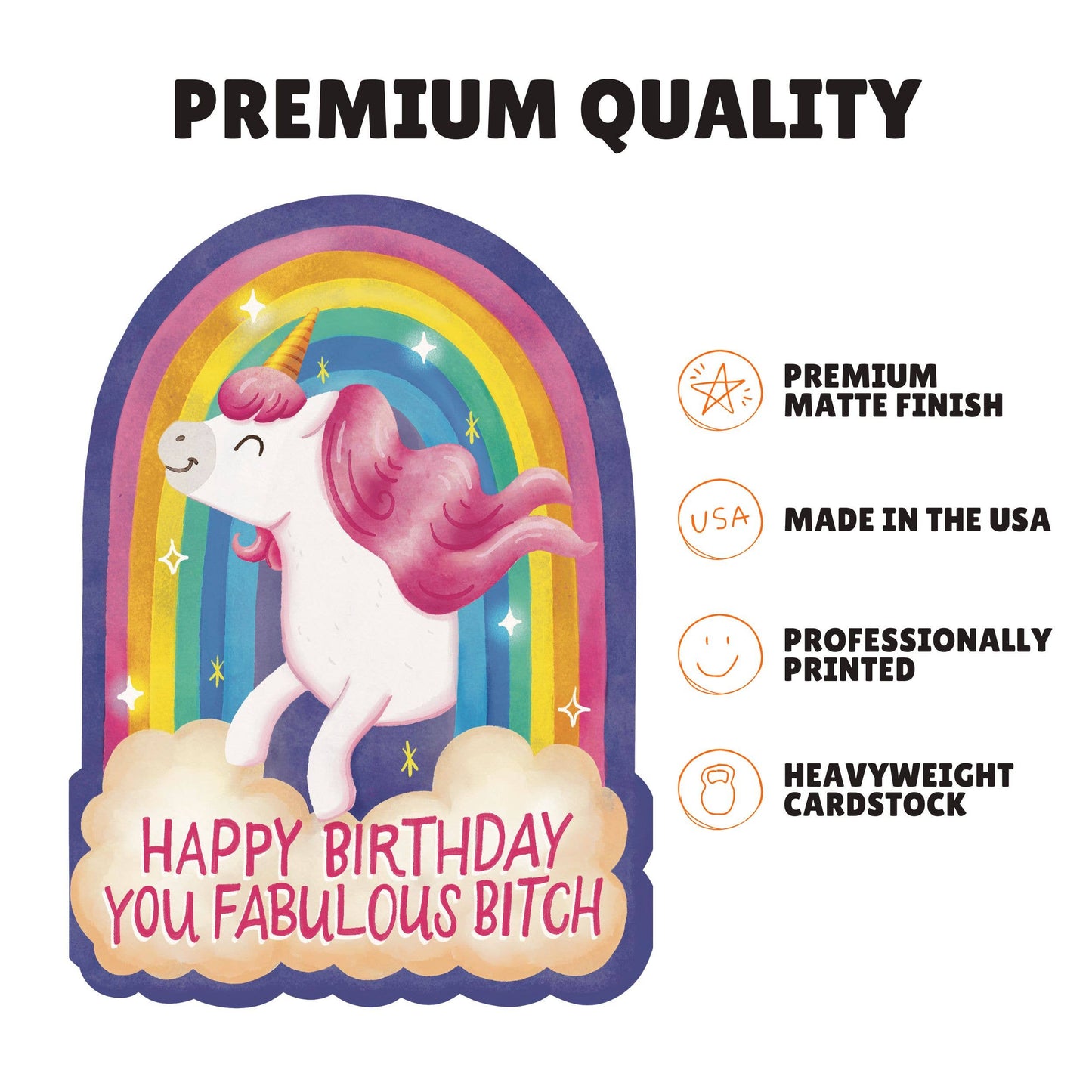 You Fabulous Bitch | Funny Die Cut Birthday Card