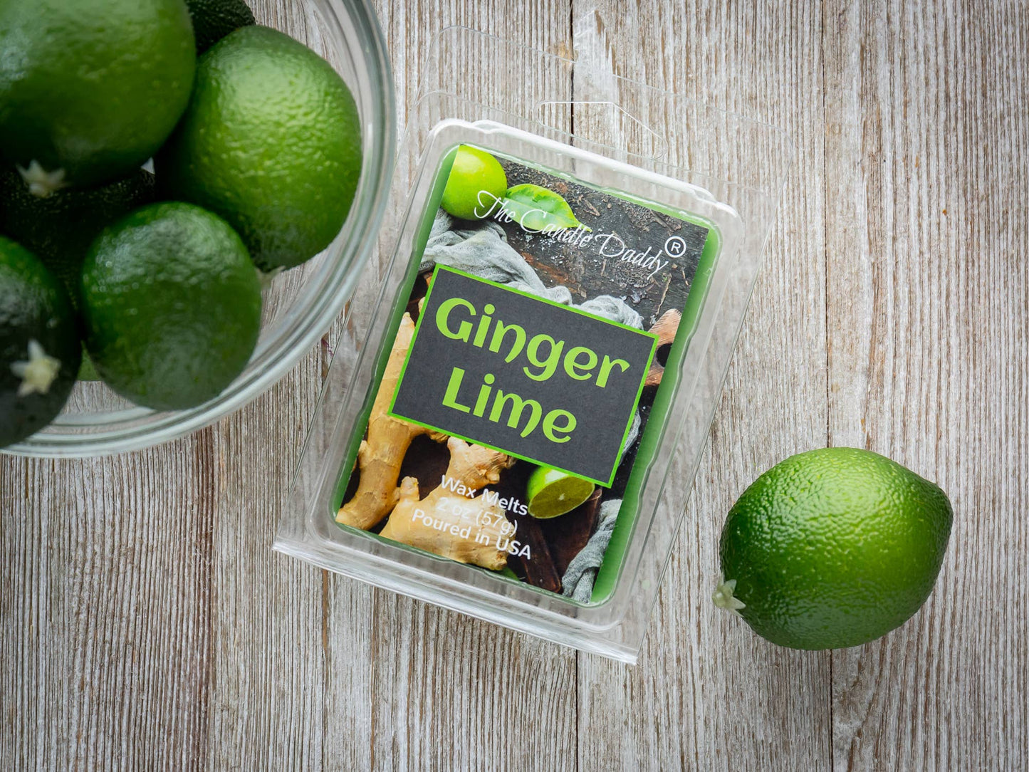 GINGER LIME - FRUITY GINGER LIME SCENTED WAX MELT