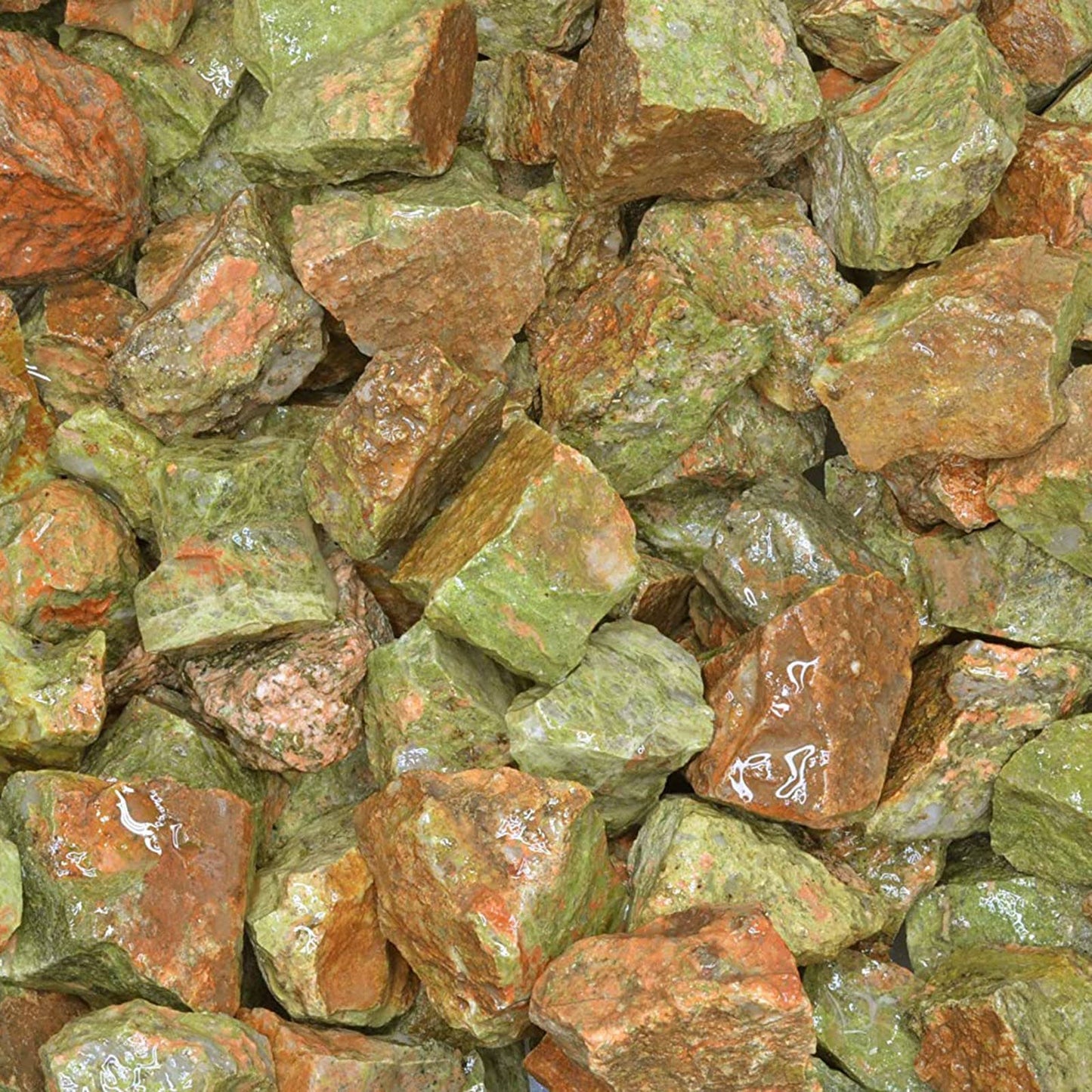 Rough Unakite- India - Raw Natural Stones