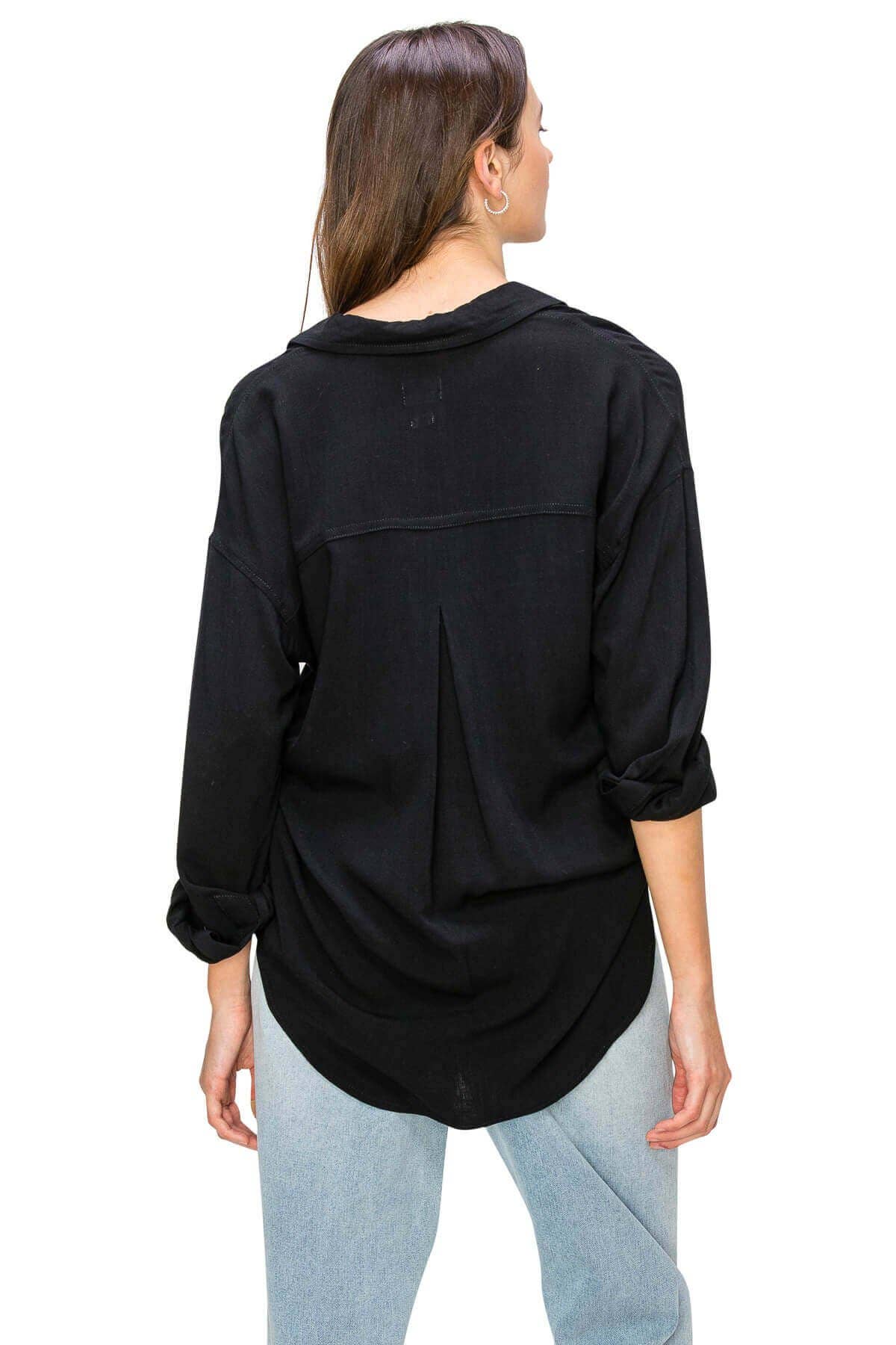 CALI1850 RELAXED LINEN BUTTON DOWN SHIRT (20728JLN486)
