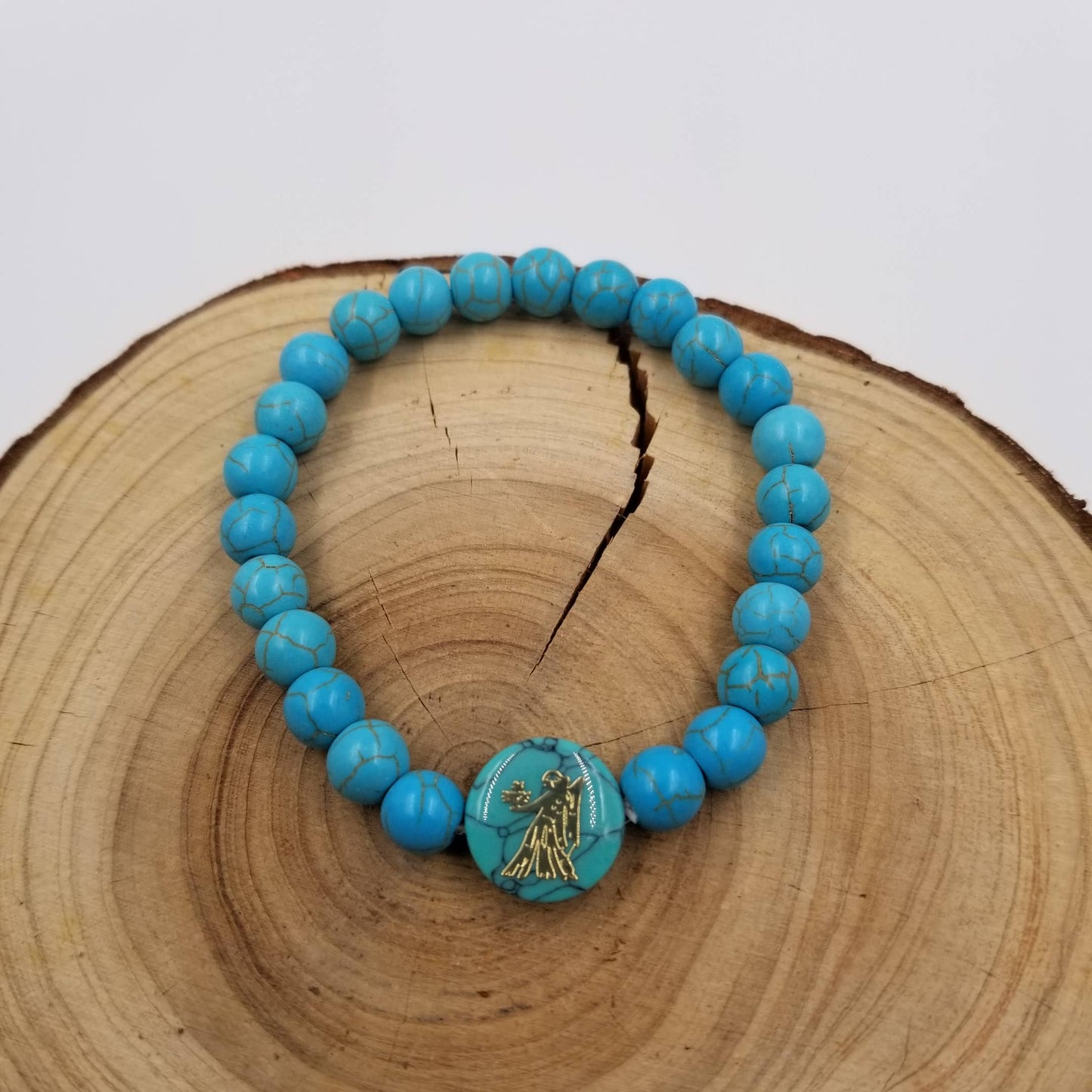 Handwoven Turquoise  Constellation Bracelet