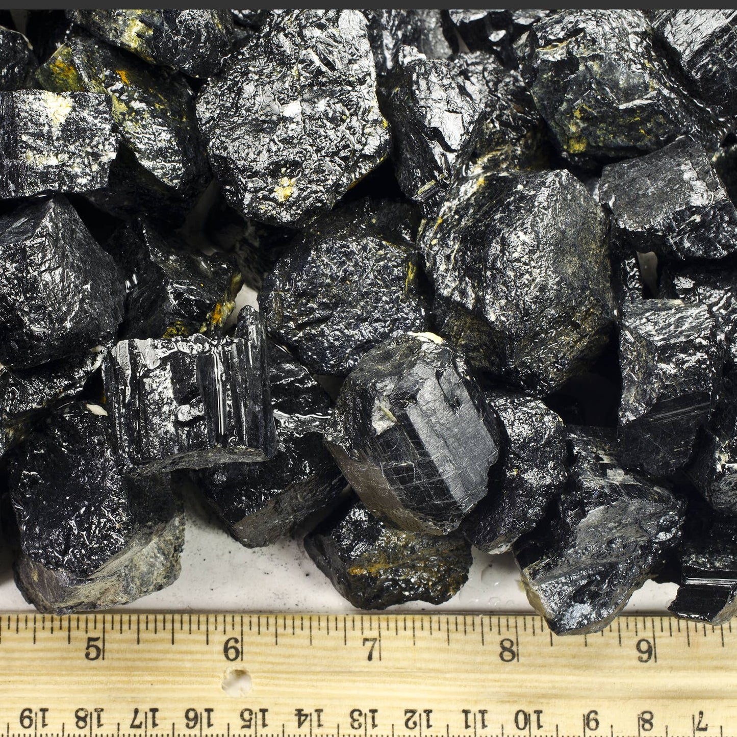 Rough Black Tourmaline - India - Raw Natural Stones (1 lb)