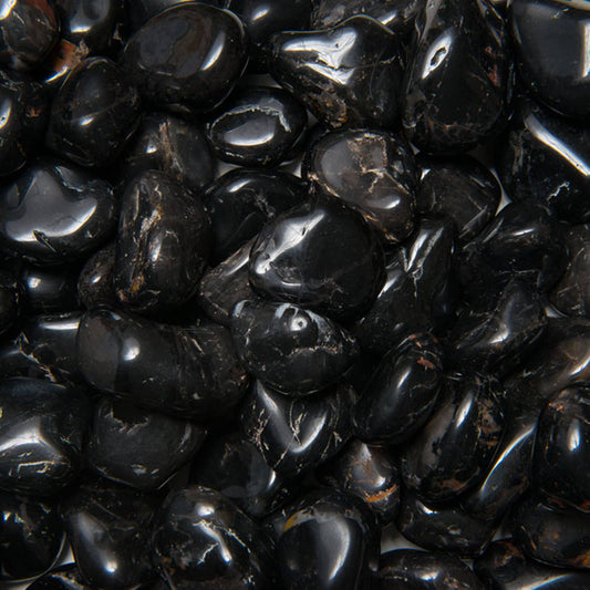 Tumbled Black Onyx - L - A Grade - Brazil