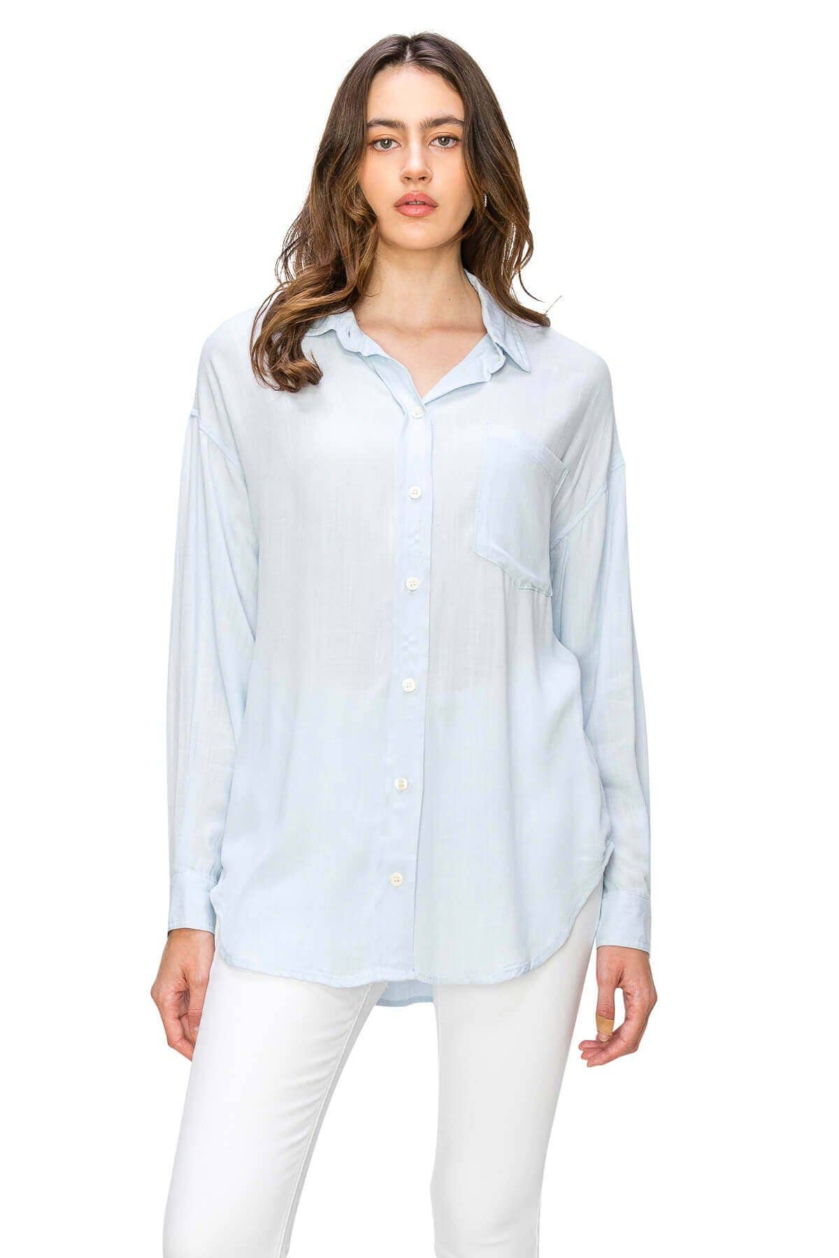 CALI1850 RELAXED LINEN BUTTON DOWN SHIRT (20728JLN486)