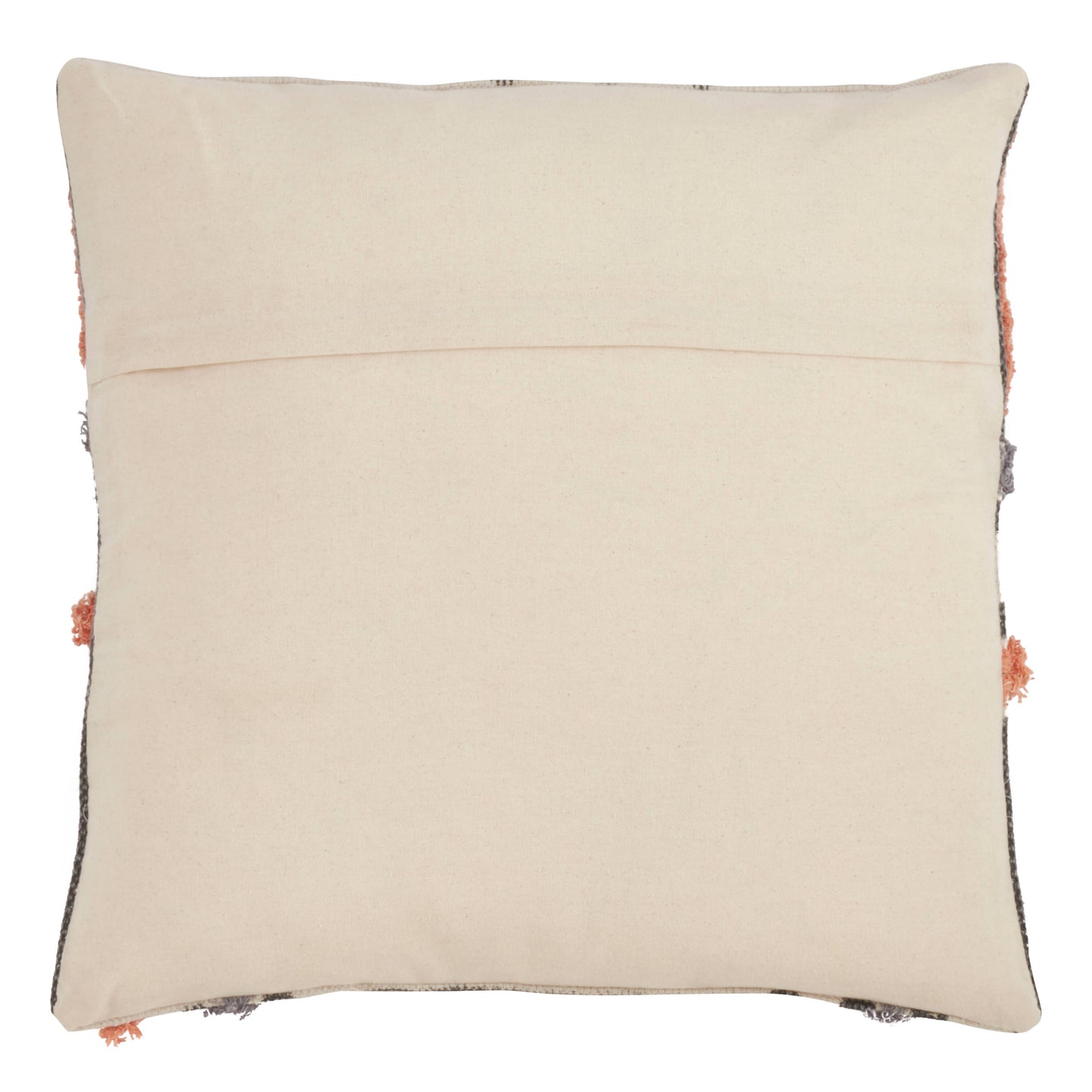 Printed And Embroidered Throw Pillow
