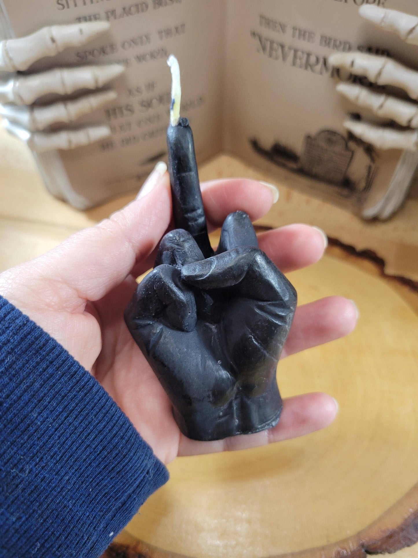 Middle Finger Candle - Unique Finger Shaped Candle for Gag Gift, Funny Home Decor, Novelty Party Candle, Bold Statement Candle