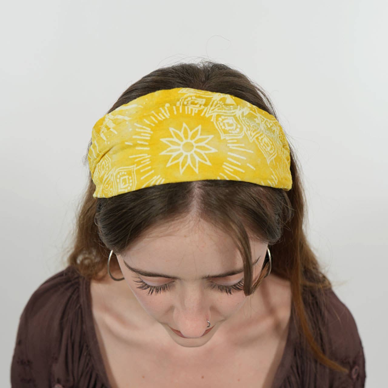 Boho Hippie Celestial Tie Dye Cotton Headband