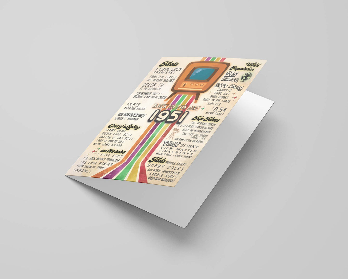 Birthday Cards, Age Birthday Cards | Vintage Nostalgia 75th