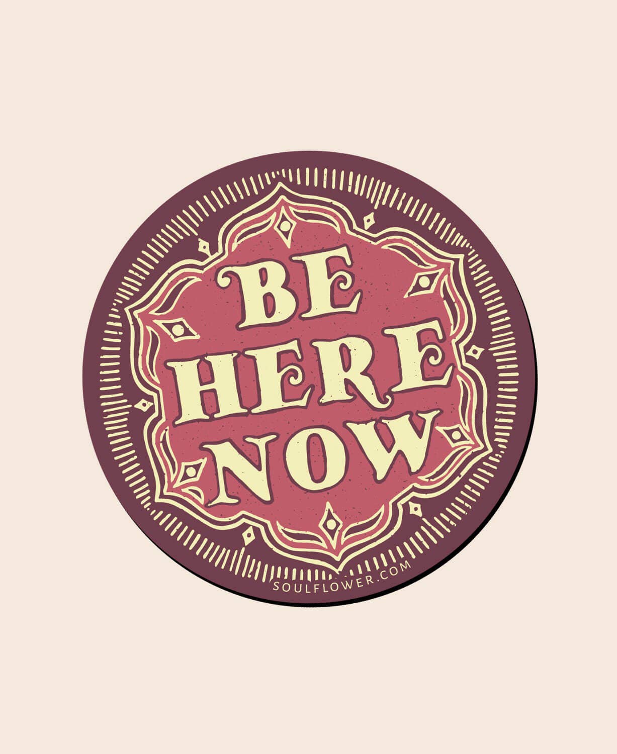 Be Here Now Magnet - Yoga Fridge Magnets