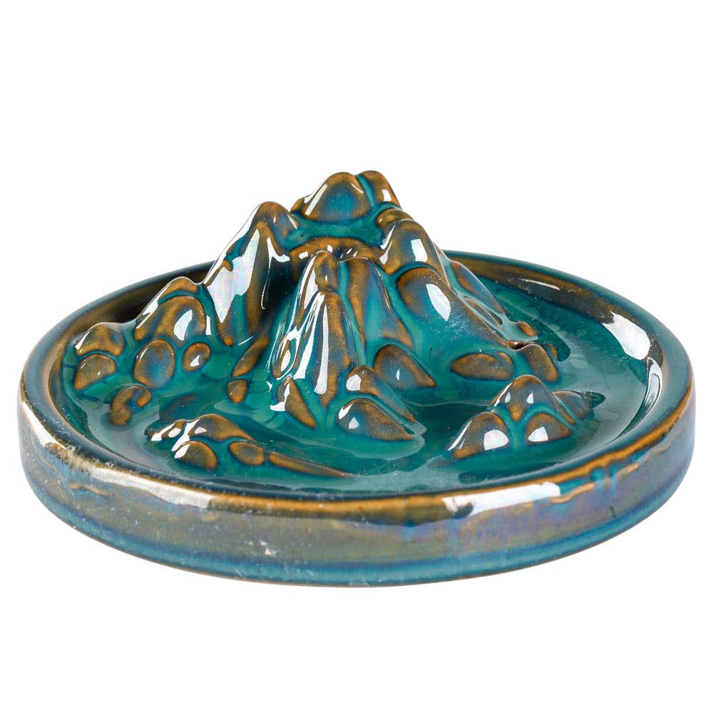 CERAMIC MOUNTAIN INCENSE BURNER