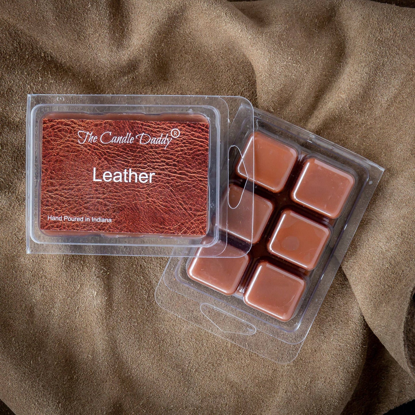 Leather Scented Melt- Maximum Scent Wax Cubes/Melts- 1 Pack