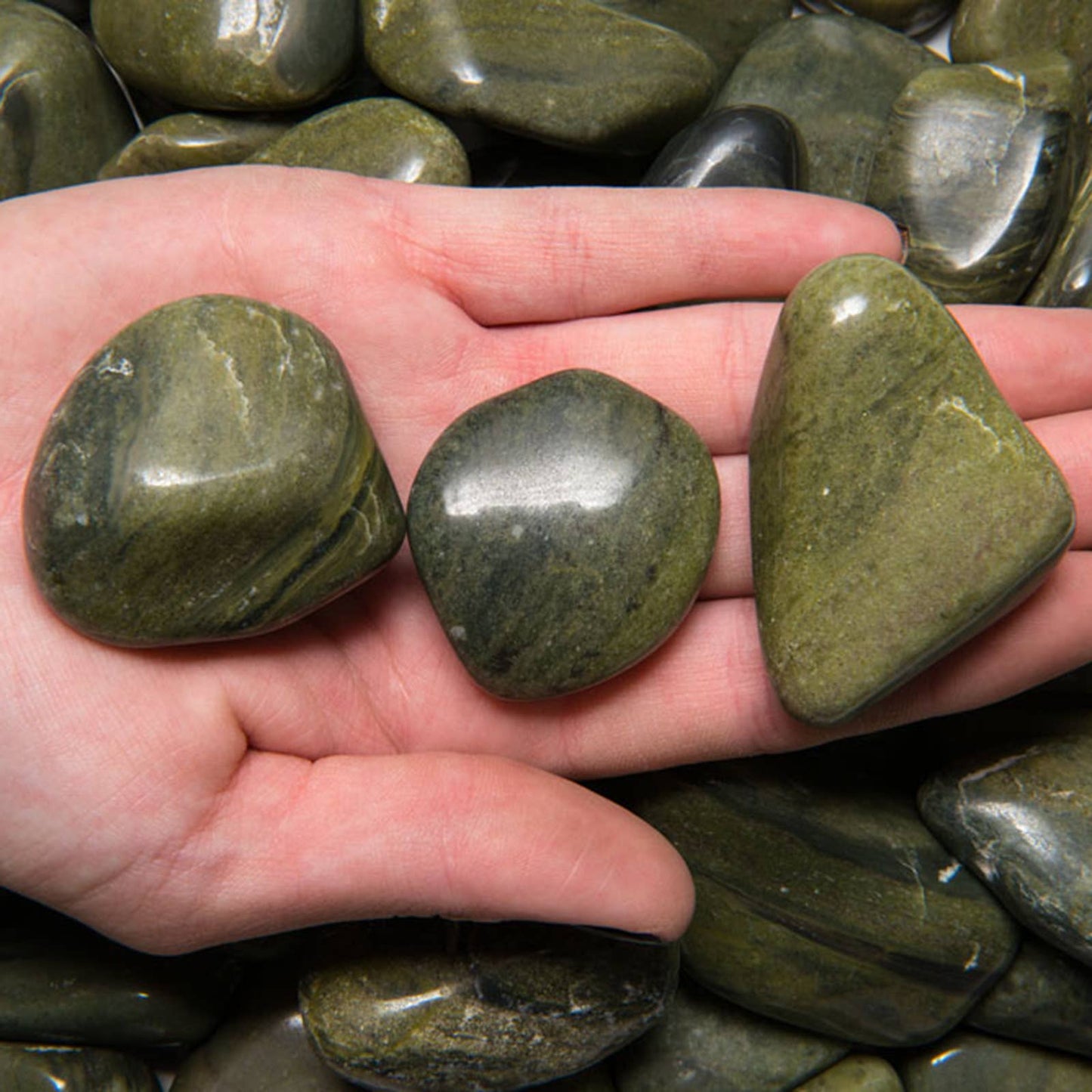 Tumbled Green Jasper - XL - A Grade - Brazil