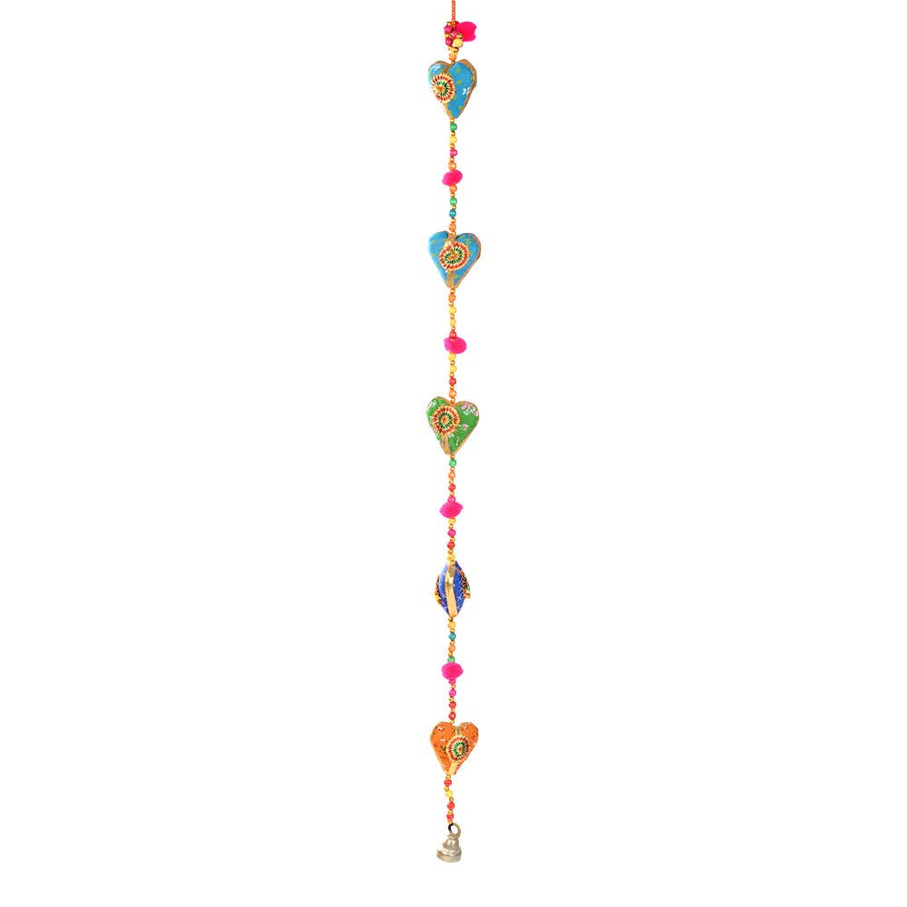 Multi Color String Of Hearts
