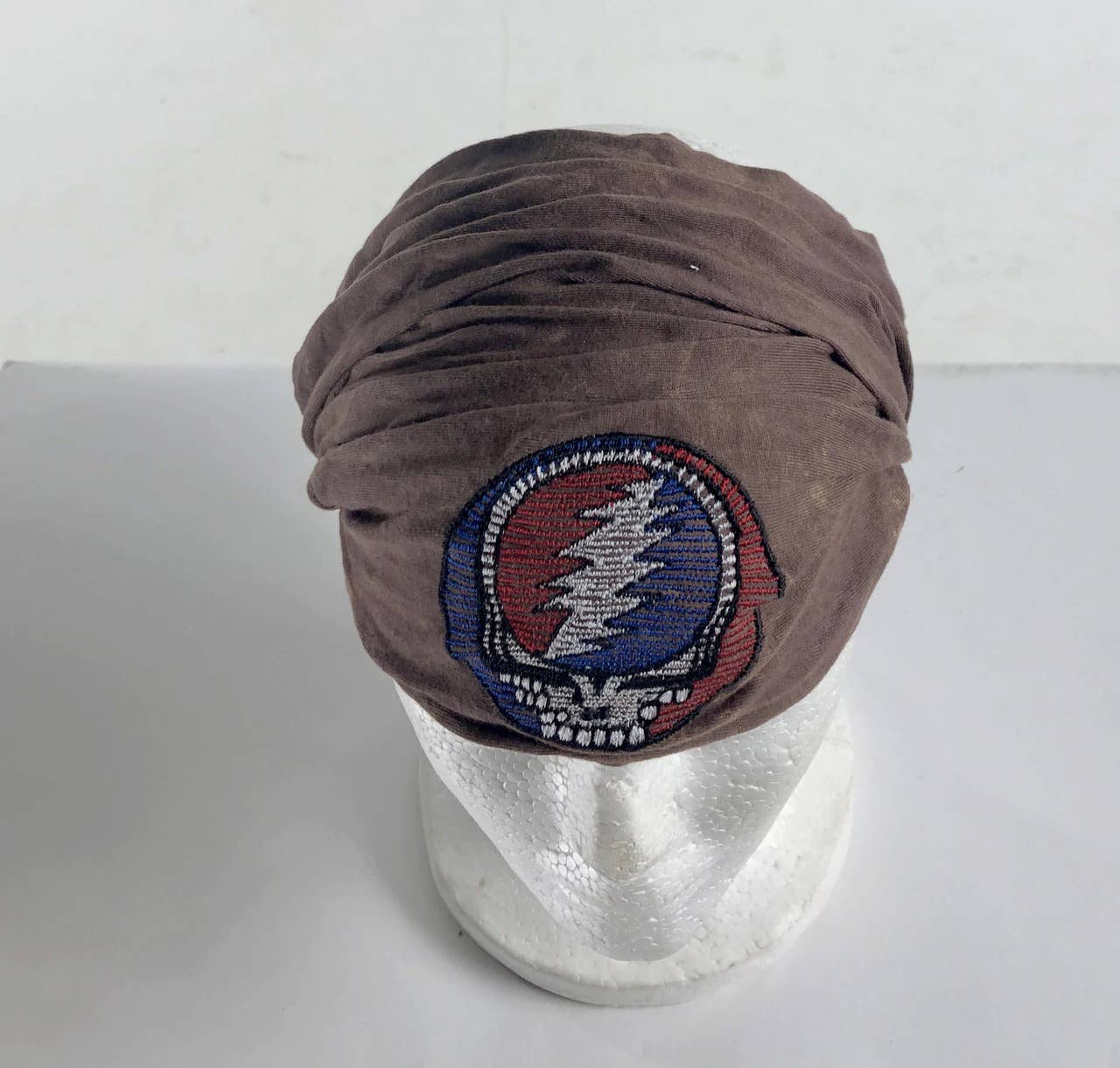Grateful Dead Stonewashed Steal Your Face Embroidery Headban