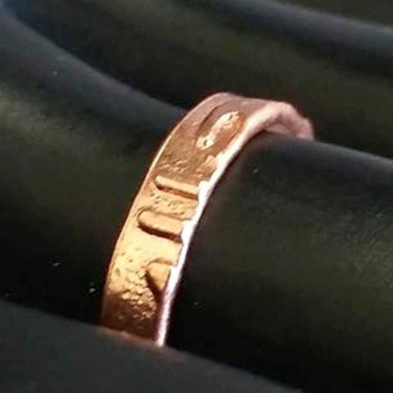 Ocean Motif Pure Healing Copper Adjustable Beach Toe Rings