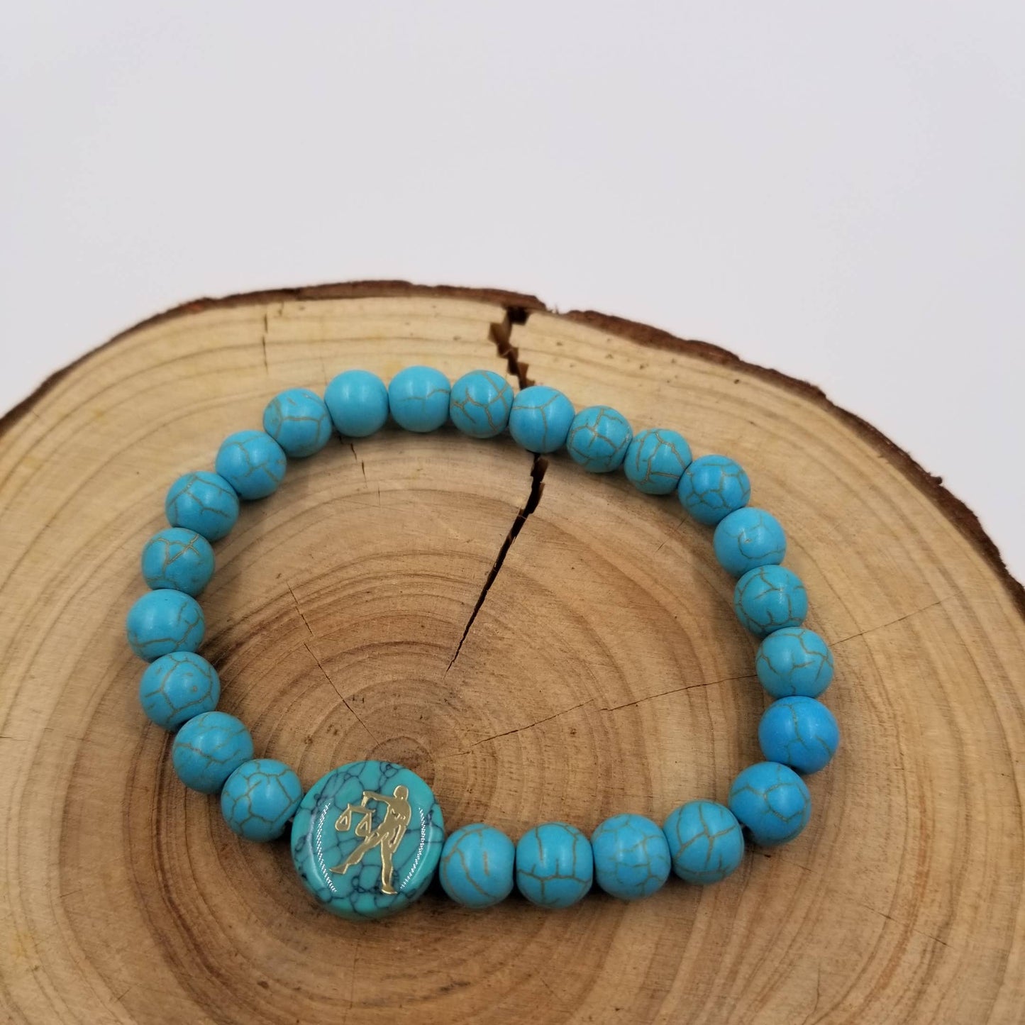 Handwoven Turquoise  Constellation Bracelet