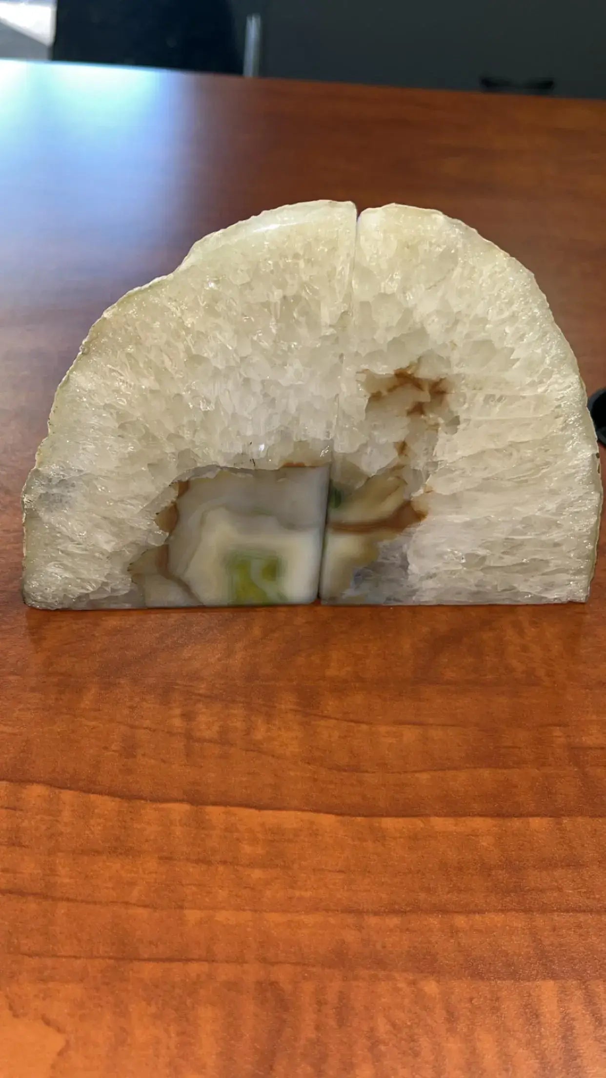BOOKENDS GREEN AGATE- Sold by the piece