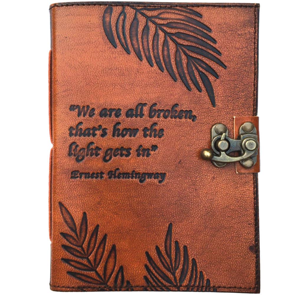 WE ARE ALL BROKEN LEATHER JOURNAL