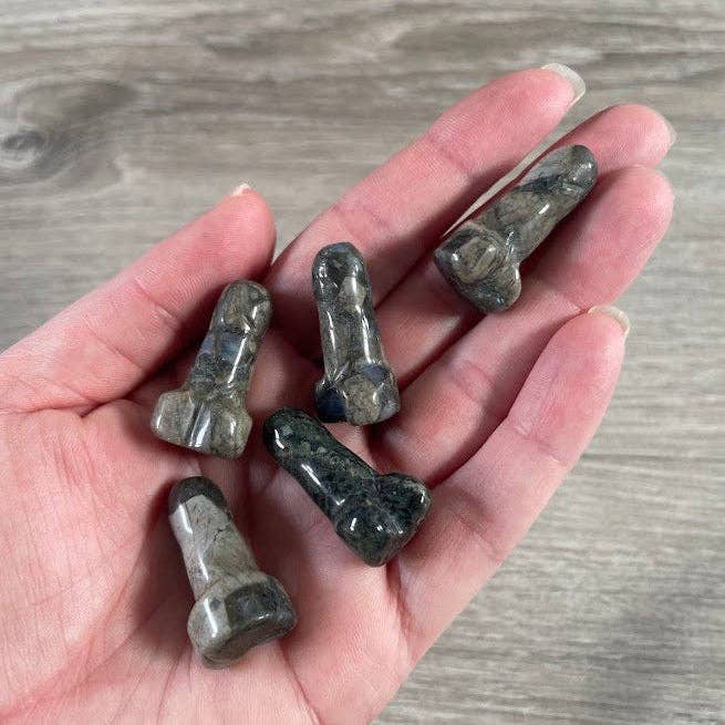 Crystal Phallic Figurine – Small Carved Gemstone Statue