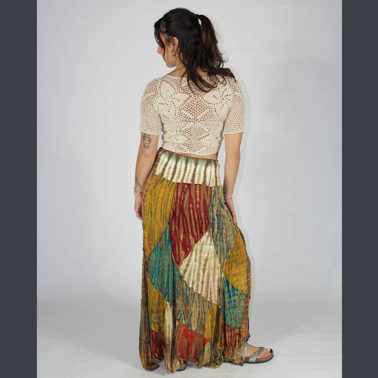 Psychedelic Stitch Maxi Skirt