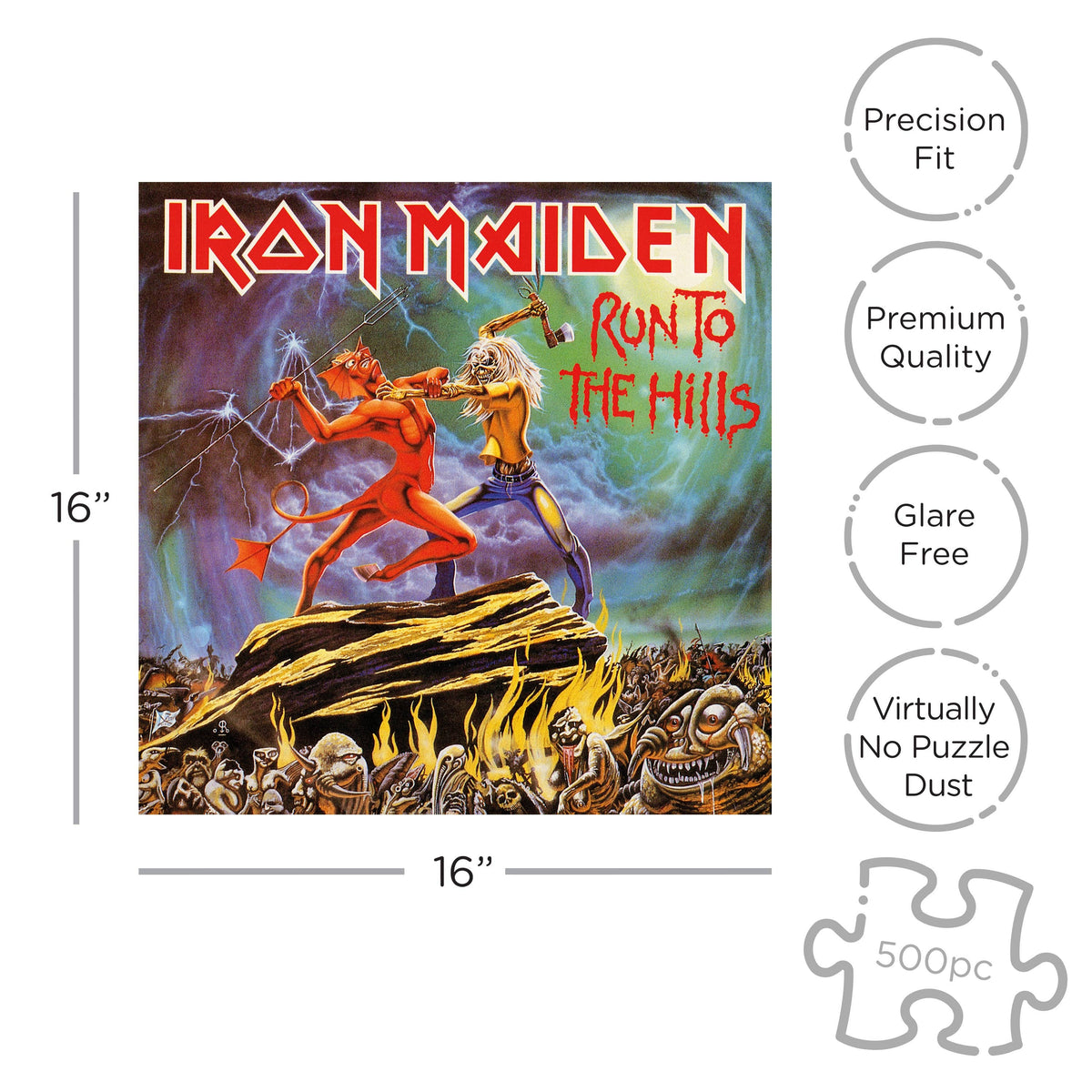 Iron Maiden Run To The Hills (500 Piece Jigsaw Puzzle)