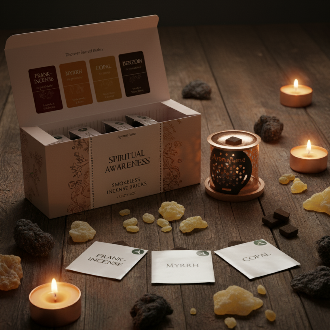 Spirituality Incense Brick & Burner Gift Set | Resins & More